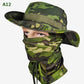 2-in-1-Camouflage-Angelhut und Maskenhalsband