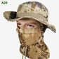 2-in-1-Camouflage-Angelhut und Maskenhalsband